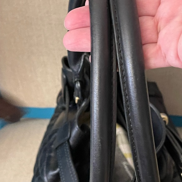 100% Authentic Burberry soft black leather handbag EUC - Picture 8 of 17